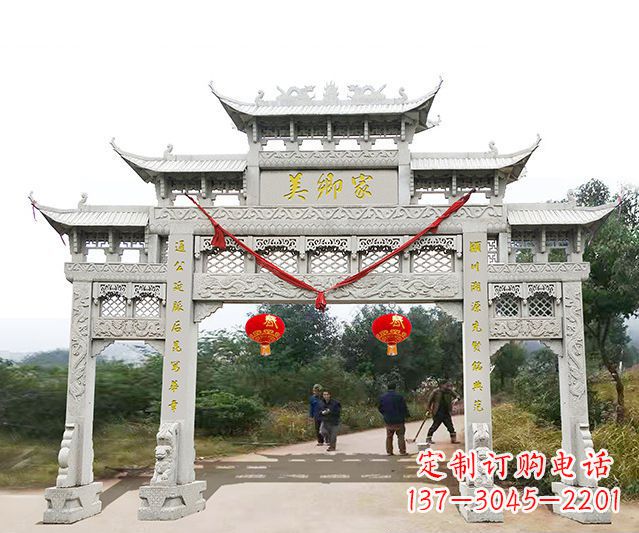 山西牌坊雕塑珍贵的传统文化