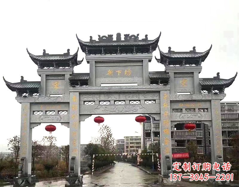 山西村庄石牌坊雕刻传统工艺的精美瑰宝