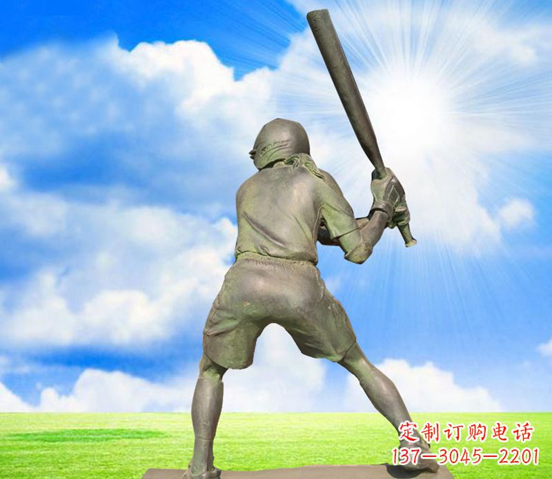 山西纪念棒球精美的棒球雕塑