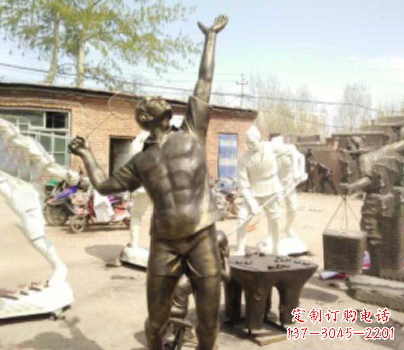山西羽毛球雕塑传承运动精神