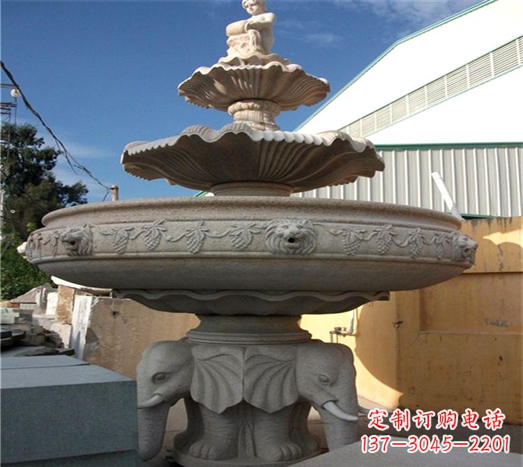 山西雕刻出美景大钵石雕塑的天鹅