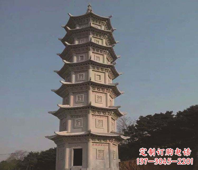 山西宝塔雕塑大理石的艺术精品
