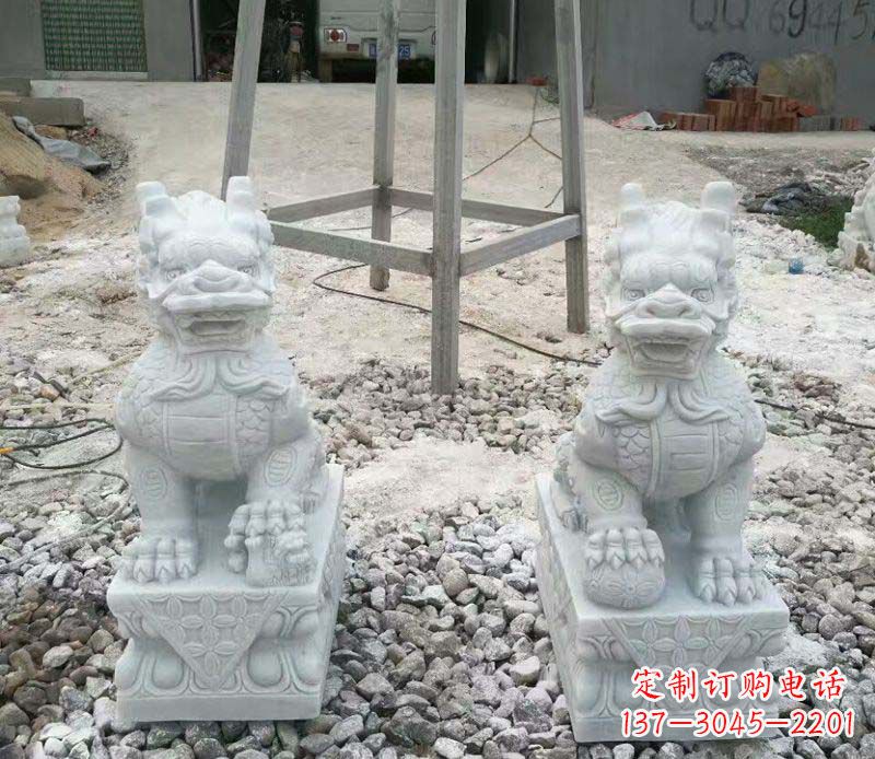 山西麒麟门口镇宅招财石雕