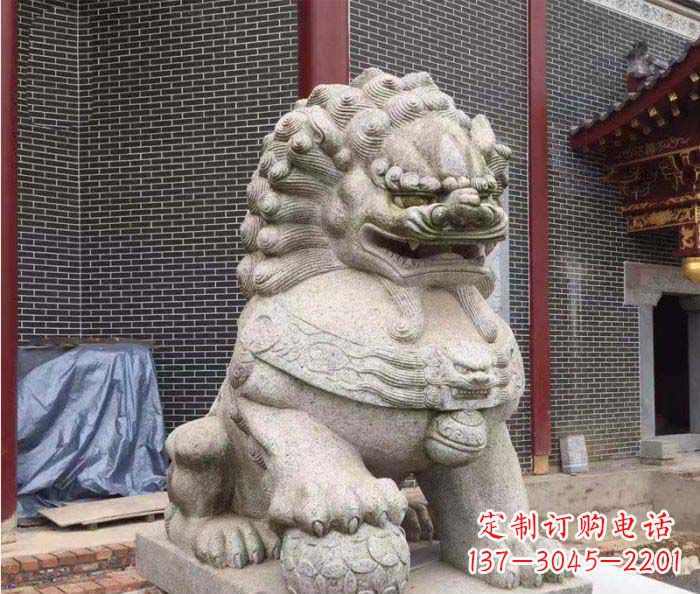 山西巨型大理石狮子雕塑