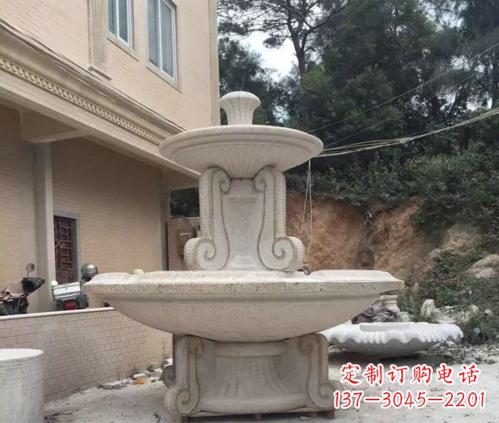山西大理石大型喷泉雕塑精致美观又富有艺术气息