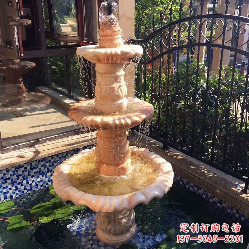 山西大理石雕刻风水球赋予神秘力量