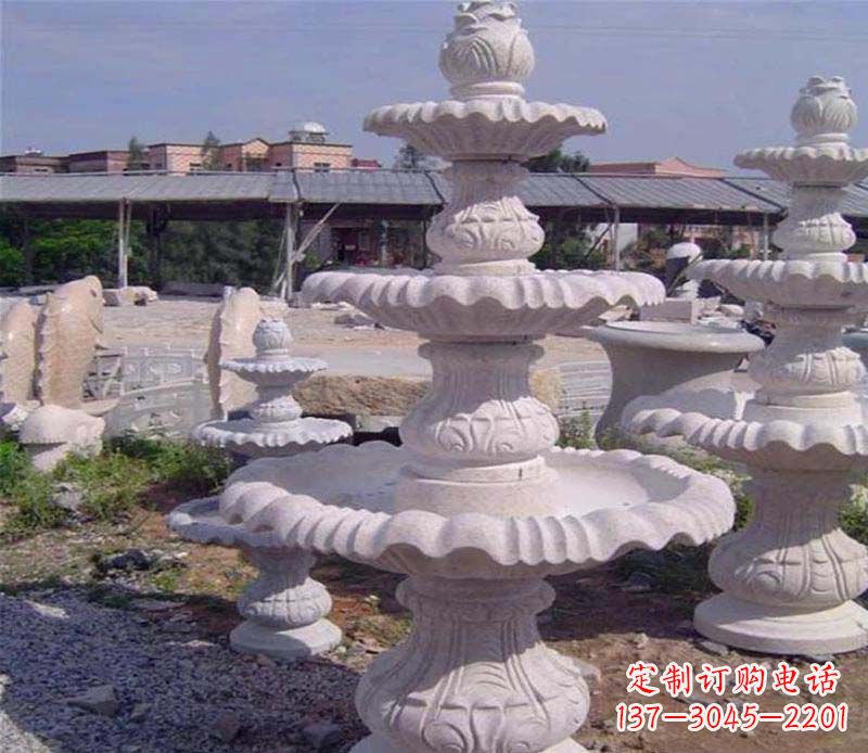 山西石雕喷泉展现精美的艺术灵感