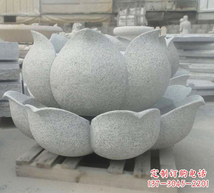 山西大理石公园莲花喷泉