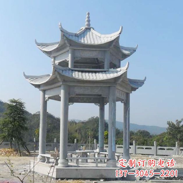 山西大理石古建凉亭