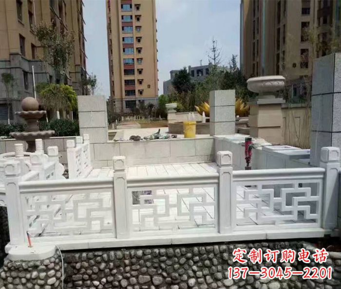 山西精美大理石国旗台石雕雕塑