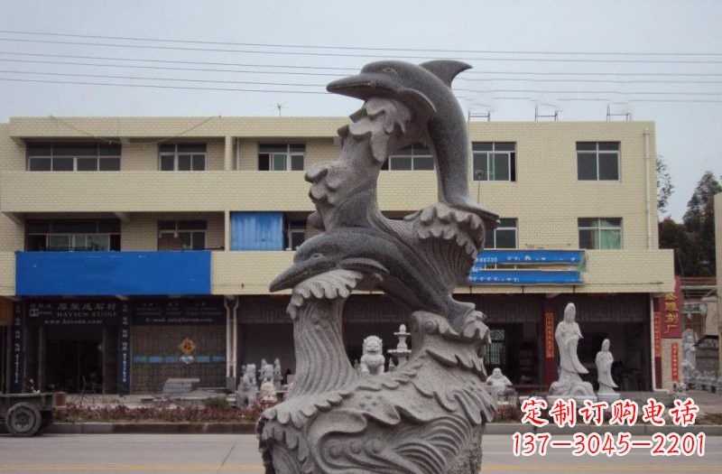 山西大理石海豚雕塑