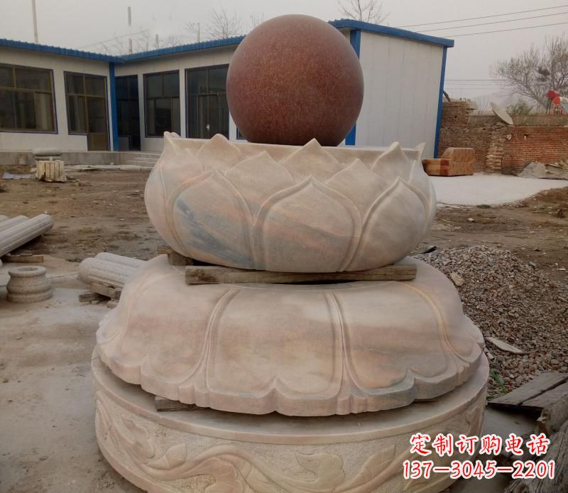 山西大理石风水球雕塑