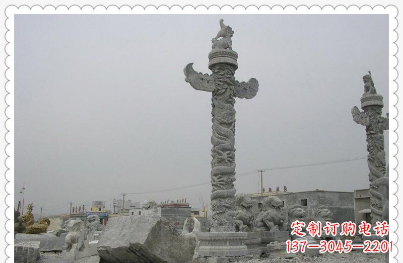 山西精致雕刻,大理石华表雕塑