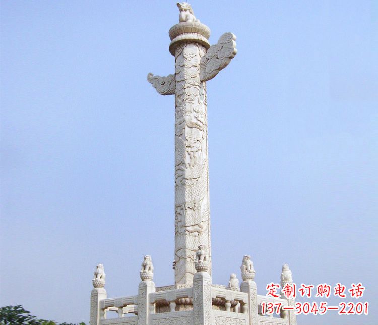 山西大理石华表雕塑