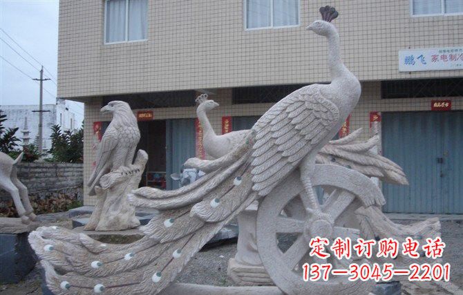 山西大理石孔雀石雕塑