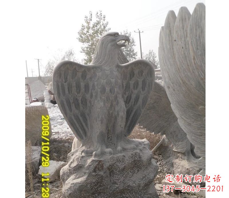 山西大理石老鹰雕塑