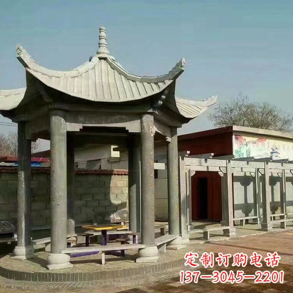 山西大理石凉亭庭院亭子