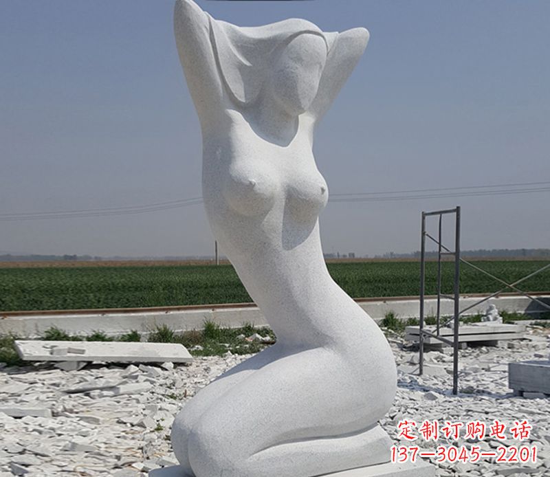 山西优雅大理石美女雕塑