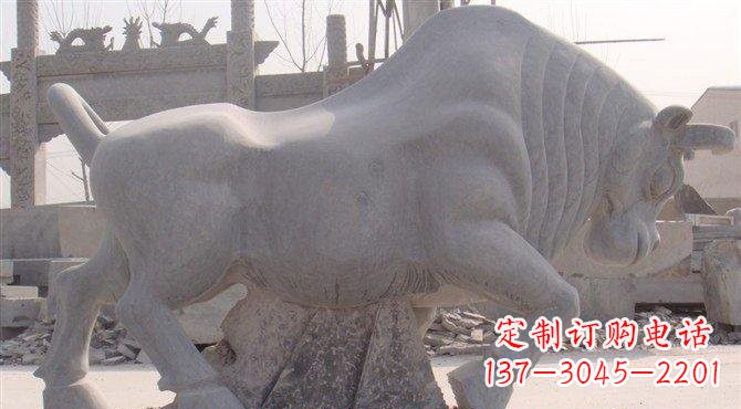 山西大理石牛雕塑222