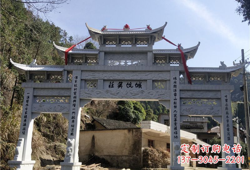 山西大理石牌坊雕塑