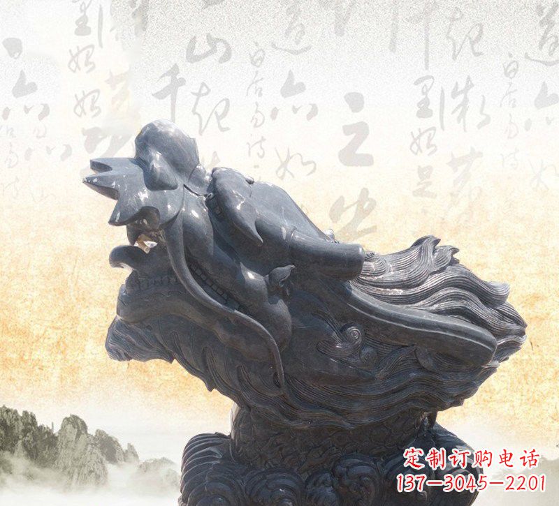 山西新潮大理石龙头雕塑