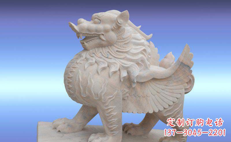 山西大理石貔貅雕塑神兽石雕