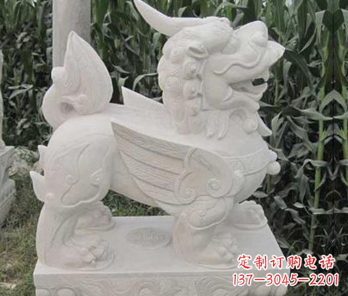 山西古典貔貅石雕,精美手工雕刻艺术