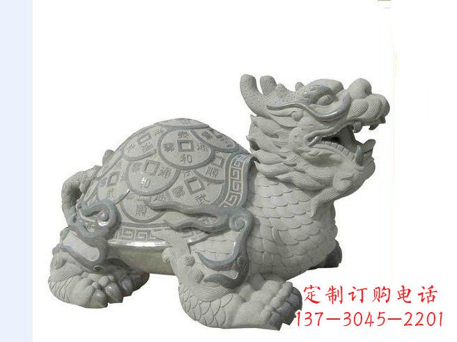 山西大理石招财龙雕塑