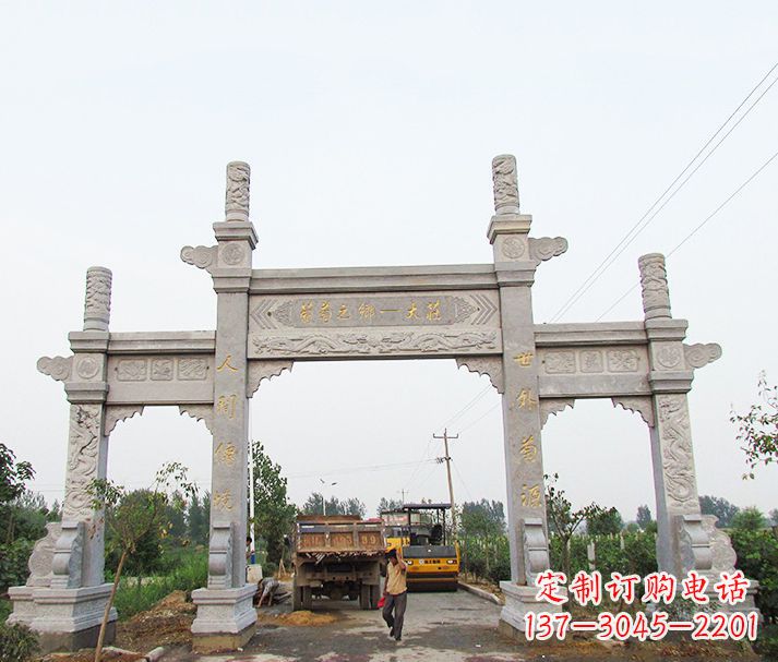 山西大理石牌坊石雕,艺术精髓永不凋零