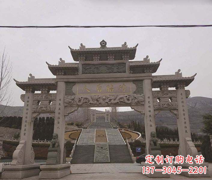 山西大理石牌坊石雕,精美别致,艺术魅力无限