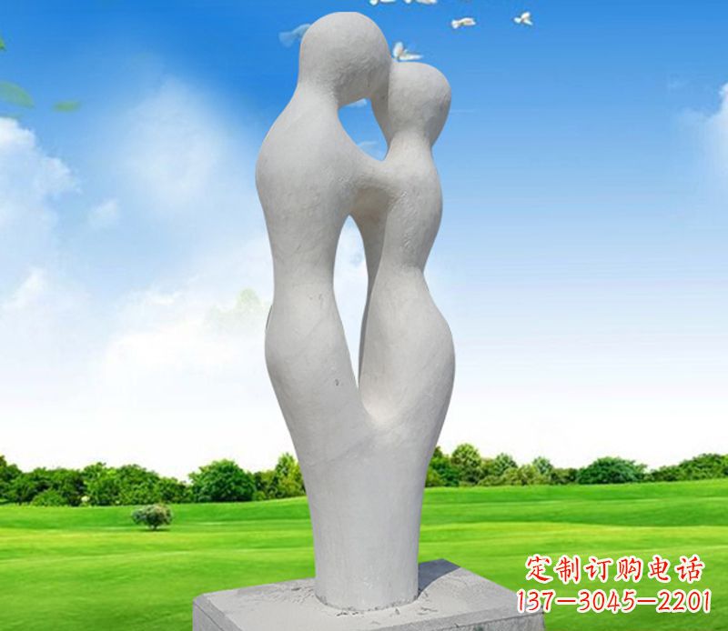 山西情侣石雕,永恒的爱恋