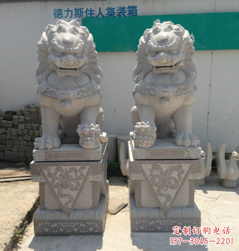 山西大理石狮子石雕刻