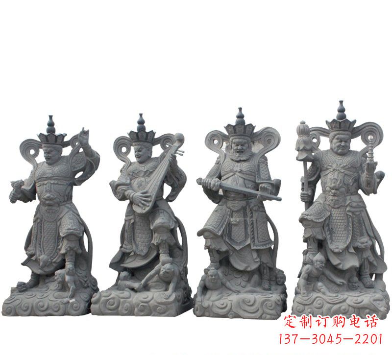 山西四大天王大理石雕塑