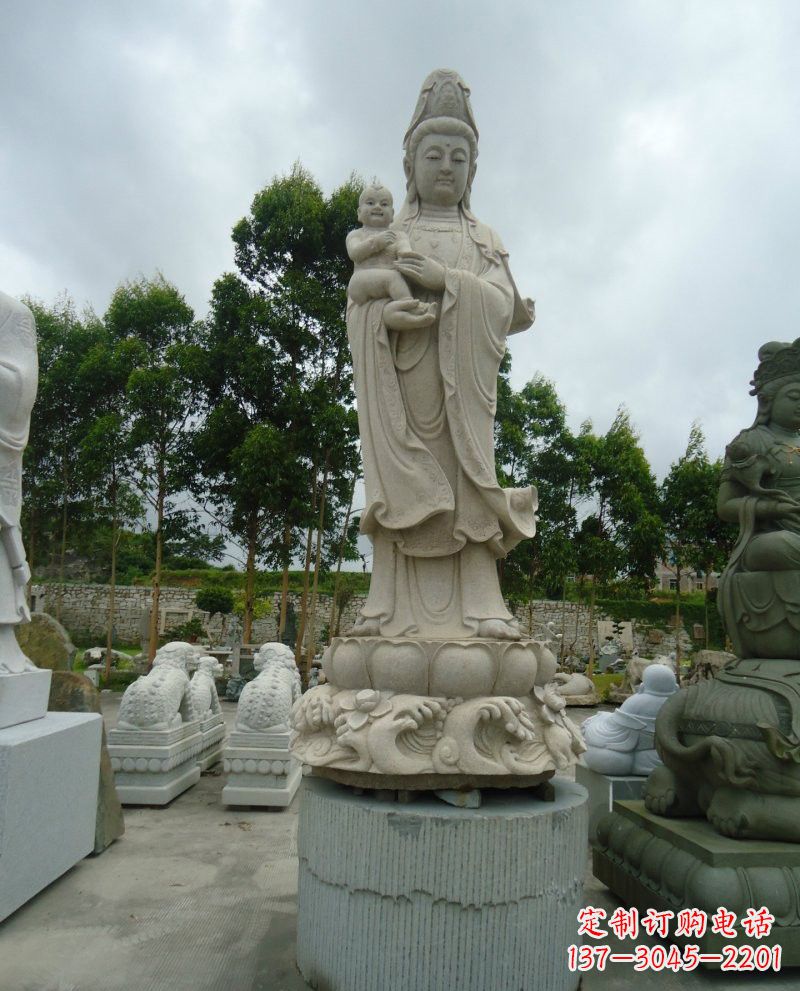 山西大理石观音像