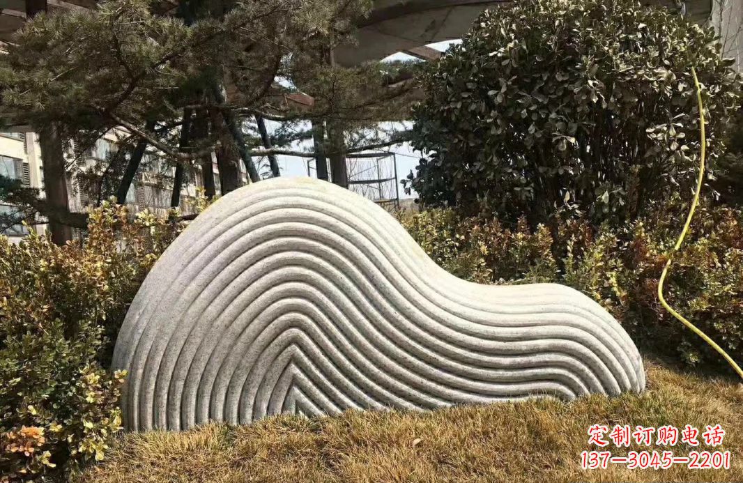 山西大理石纹理假山雕塑