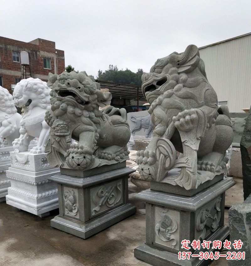 山西大理石南方狮子雕塑