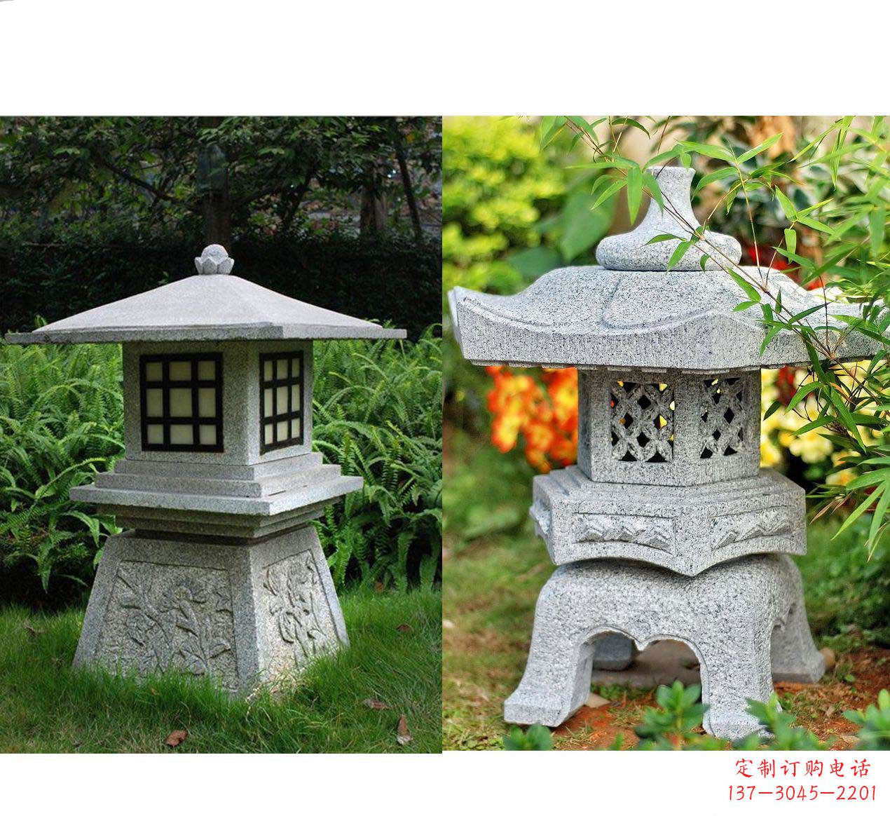 山西精美大理石石灯雕塑