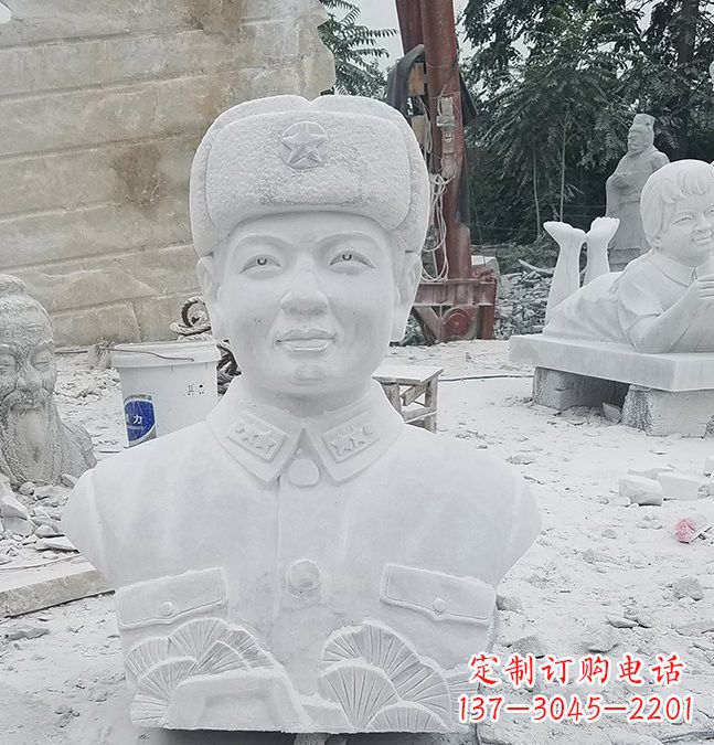 山西大理石校园雷锋头像