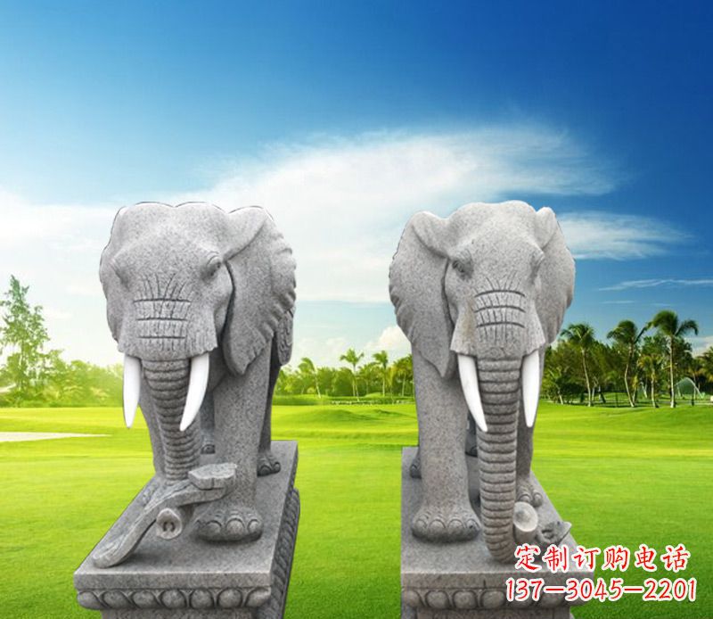 山西精美大象雕塑,招财进宝