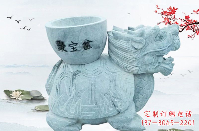 山西大理石招财龙雕塑