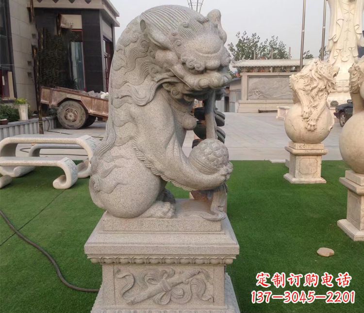 山西优雅精致的大理石独角兽雕塑