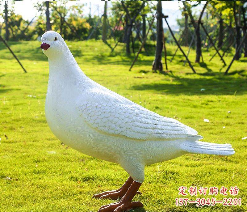 山西大连英雄纪念公园少女和平鸽雕塑