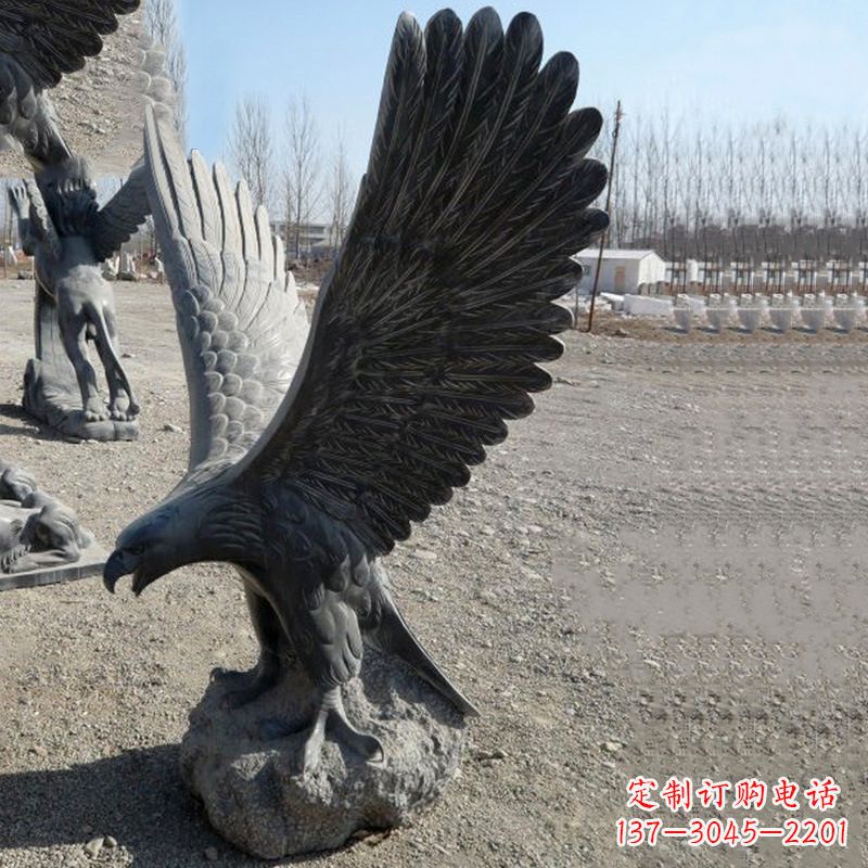 山西大鹏展翅老鹰石雕