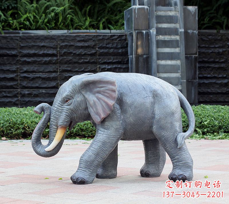 山西精美大象石雕
