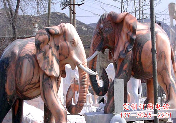 山西精美大象雕塑
