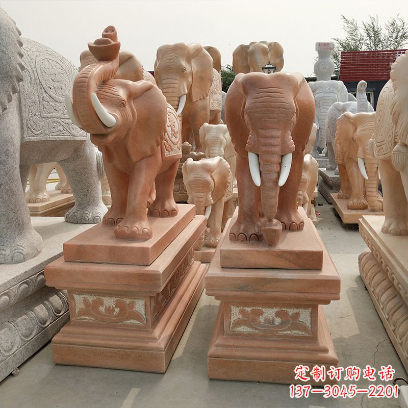 山西大象水缸石雕塑