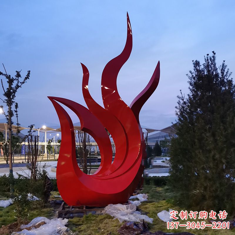 山西大型不锈钢几何凤凰,广场公园城市标志性动物雕塑