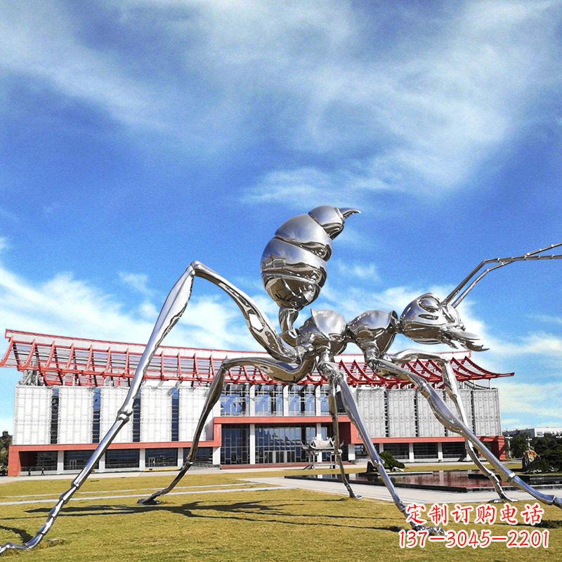 山西大型不锈钢蚂蚁雕塑精工制作,绵延传奇