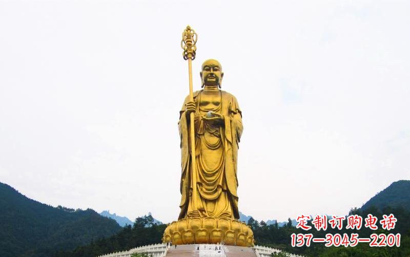 山西高端定制大型地藏菩萨铜雕