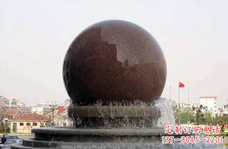 山西大型风水球喷泉石雕